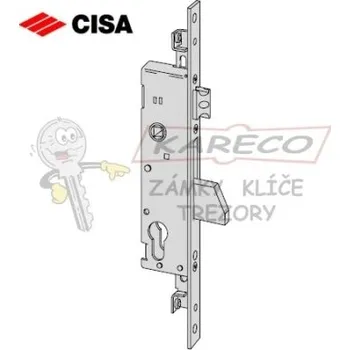 zadlabací zámek CISA 46225.30.0 rozvorový zadlabací zámek s výklopnou závorou a střelkou