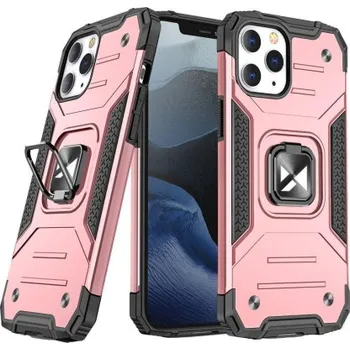 Pouzdro na mobilní telefon MG | MG Ring Armor plastový kryt na iPhone 14 Pro Max, růžový