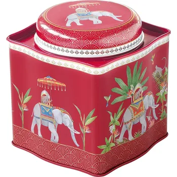 Dóza na potraviny Easy Life, Itálie Easy Life - Plechová dóza na čaj Marajah - 10,5×10.5×11 cm Barva: jako na obrázku, Velikost: 20,5x16x7