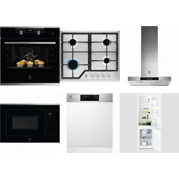 Set domácích spotřebičů ELECTROLUX KODEH70X + ELECTROLUX KGS6426SX + ELECTROLUX LFT426X + ELECTROLUX LMS4253TMX + ELECTROLUX EEM48300IX + ELECTROLUX LNT3LF18S