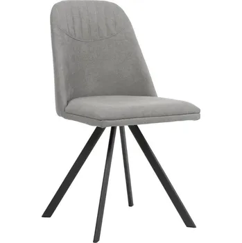 Jídelní židle Světle šedá látková jídelní židle Somcasa Cris