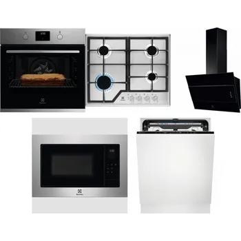 Set domácích spotřebičů ELECTROLUX KOFGH70TX + ELECTROLUX KGS6426SX + ELECTROLUX LFV316K + ELECTROLUX EMS4253TEX + ELECTROLUX EEM69410L
