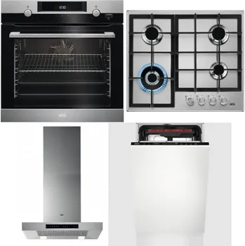 Set domácích spotřebičů AEG Mastery SteamBake BCK455350M + AEG Mastery StepPower HGB64420SM + AEG Mastery DBB5660HM + AEG Mastery MaxiFlex FSE73507P