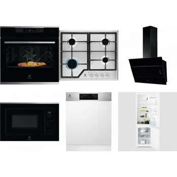 Set domácích spotřebičů ELECTROLUX KOBCS31X + ELECTROLUX KGS6426SX + ELECTROLUX LFV316K + ELECTROLUX LMS4253TMX + ELECTROLUX EEM48300IX + ELECTROLUX LNT3LF18S