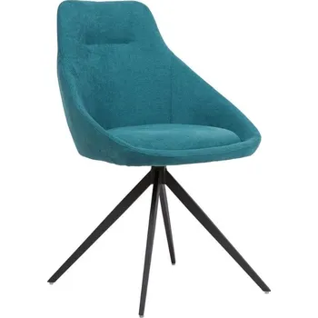 Jídelní židle Modrá látková jídelní židle Somcasa Celia