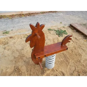 Dětská houpačka Playground System Pružinová houpačka z akátu - kohoutek