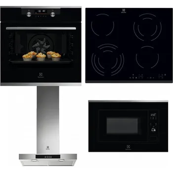 Set domácích spotřebičů ELECTROLUX KODDP77X + ELECTROLUX EHF6343FOK + ELECTROLUX LFT426X + ELECTROLUX LMS2203EMX