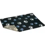 Vetbed protiskluz / Drybed Grafit modré a bílé packy DELUXE 75x50cm, vlas 30 mm