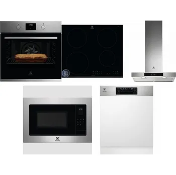 Set domácích spotřebičů ELECTROLUX KOFGH70TX + ELECTROLUX LIR60433B + ELECTROLUX LFT426X + ELECTROLUX EMS4253TEX + ELECTROLUX EEM48300IX