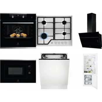 Set domácích spotřebičů ELECTROLUX KODEH70X + ELECTROLUX KGS6426SX + ELECTROLUX LFV316K + ELECTROLUX LMS2203EMX + ELECTROLUX EEA27200L + ELECTROLUX ENT6TF18S