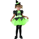 Dětský kostým na karneval Zelená čarodějka, 92-104 cm