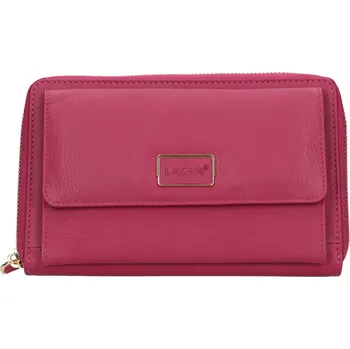 Peněženka Dámská kožená peněženko-kabelka Lagen Ghitae - fialová