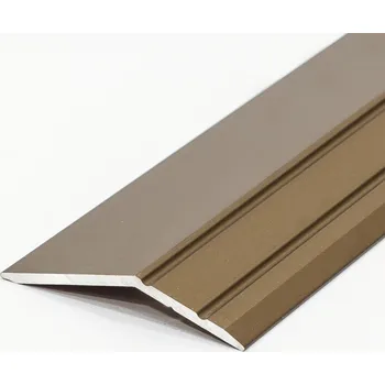 přechodová lišta Přechodová lišta samolepící zkosená 35x8mm / 2,7m hliník elox bronz