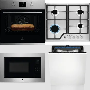 Set domácích spotřebičů ELECTROLUX KOFGH70TX + ELECTROLUX KGS6426SX + ELECTROLUX EMS4253TEX + ELECTROLUX EES48200L