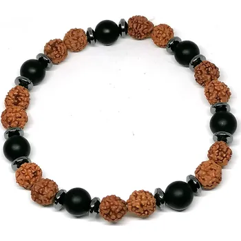 Náramek Náramek s rudrakshou 8 mm (možno i jako pánský)