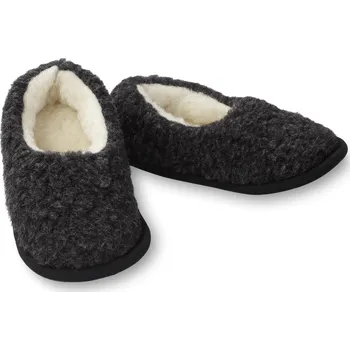 Dívčí obuv Wooline Vlněné bačkory PATTON, černé Velikost obuvi: 39-40 OBLÍBENÉ U SENIORŮ!