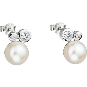 Šperk Preciosa Stříbrné náušnice Mere s říční perlou Preciosa 5094 00