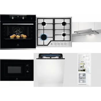 Set domácích spotřebičů ELECTROLUX KODEH70X + ELECTROLUX KGS6426SX + ELECTROLUX LFP326S + ELECTROLUX LMS2203EMX + ELECTROLUX EES48200L + ELECTROLUX LNT3LF18S