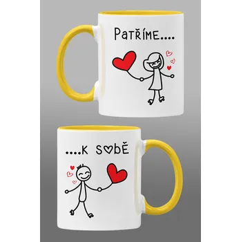Hrnky pro zamilované Patříme k sobě Barva: Žlutá