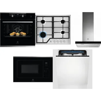 Set domácích spotřebičů ELECTROLUX KODEH70X + ELECTROLUX KGS6426SX + ELECTROLUX LFT766X + ELECTROLUX LMS4253TMX + ELECTROLUX EES48200L