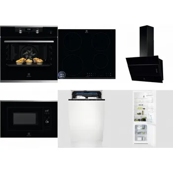 Set domácích spotřebičů ELECTROLUX KODEH70X + ELECTROLUX LIR60433B + ELECTROLUX LFV316K + ELECTROLUX LMS2203EMX + ELECTROLUX EEM23100L + ELECTROLUX LNT3LF18S