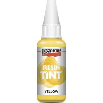 Speciální výtvarná barva Pentart Barva do pryskyřice krycí PENTART 20 ml ŽLUTÁ