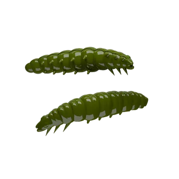 Nástraha Gumová nástraha Libra Lures Larva 35mm Olive 031 Cheese (12ks)