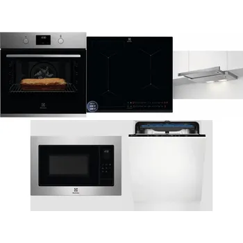 Set domácích spotřebičů ELECTROLUX KOFGH70TX + ELECTROLUX EIS62449 + ELECTROLUX LFP326S + ELECTROLUX EMS4253TEX + ELECTROLUX EES48200L