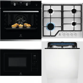 Set domácích spotřebičů ELECTROLUX KODEH70X + ELECTROLUX KGS6426SX + ELECTROLUX LMS4253TMX + ELECTROLUX EES48200L