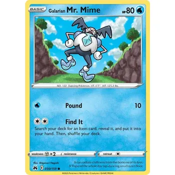 Sběratelská karetní hra Galarian Mr. Mime 030/159 - Crown Zenith Typ karty: Non-Holo