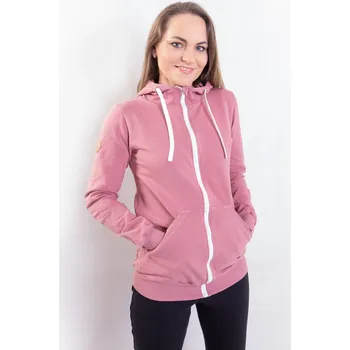 Dámská mikina Kulišárny Mikina dámská OLDPINK zipper VELIKOST: 36