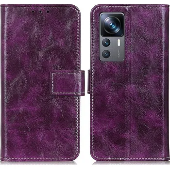 Pouzdro na tablet VSECHNONAMOBIL 52211 RETRO Peněženkový obal Xiaomi 12T / 12T Pro fialový