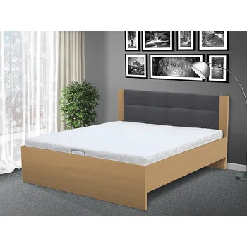 Postel Nabytekmorava Stylová postel Markéta 120 Barva: BUK / ŠEDÁ