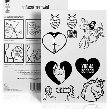 Odstranitelné tetování Angry Beards Dočasné tetování