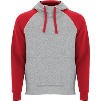 Pánská mikina Mikina ROLY BADET, barva melírová šedá - červená, velikost 5 let