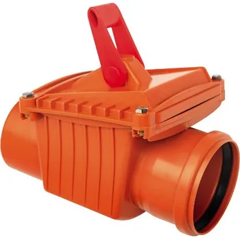 Kanalizační potrubí GG Zpětná klapka KG PVC-U Vnitřní průměr: DN 125