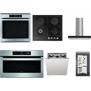 Set domácích spotřebičů WHIRLPOOL ABSOLUTE AKZM 8480 IX + WHIRLPOOL GOFL 629/NB + WHIRLPOOL WHBS 62F LT K + WHIRLPOOL ABSOLUTE AMW 730 IX + WHIRLPOOL WIO 3T133 PLE + WHIRLPOOL ART 66112