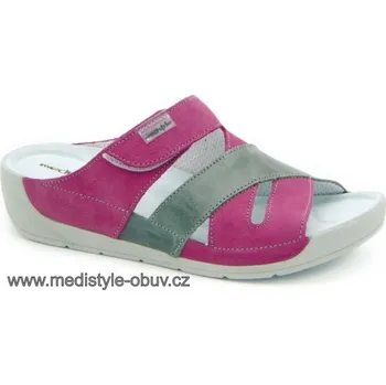 Dámská zdravotní obuv MEDISTYLE DENISA 2D-B15/3/TL pantofel fialovo-šedý, fialovo-šedá - 37