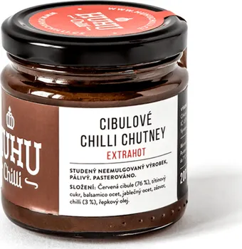 Omáčka Huhu Chilli Extrahot cibulové chutney 200 ml