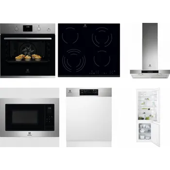 Set domácích spotřebičů ELECTROLUX KODGH70TX + ELECTROLUX EHF6343FOK + ELECTROLUX LFT426X + ELECTROLUX EMS4253TEX + ELECTROLUX EEM48300IX + ELECTROLUX ENT6TF18S