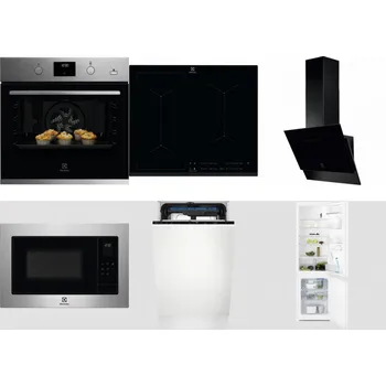 Set domácích spotřebičů ELECTROLUX KODGH70TX + ELECTROLUX EIV634 + ELECTROLUX LFV616K + ELECTROLUX EMS4253TEX + ELECTROLUX EEM23100L + ELECTROLUX LNT3LF18S