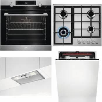 Domácí spotřebič AEG Mastery SteamBake BCK455350M + AEG Mastery StepPower HGB64420SM + AEG DGB3523S + AEG Mastery MaxiFlex FSB53927Z