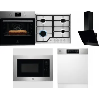 Set domácích spotřebičů ELECTROLUX KOFGH70TX + ELECTROLUX KGS6426SX + ELECTROLUX LFV616K + ELECTROLUX EMS4253TEX + ELECTROLUX EEM48300IX