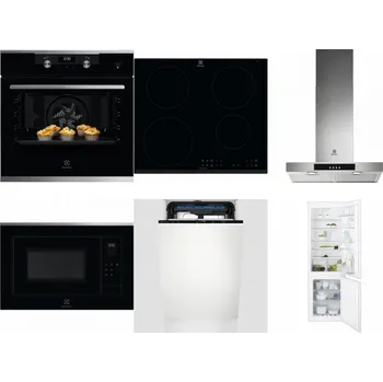 Set domácích spotřebičů ELECTROLUX KODEH70X + ELECTROLUX LIR60430 + ELECTROLUX LFT426X + ELECTROLUX LMS4253TMX + ELECTROLUX EEM23100L + ELECTROLUX ENT6TF18S