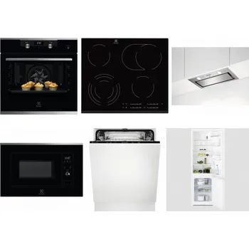 Set domácích spotřebičů ELECTROLUX KODEH70X + ELECTROLUX EHF6547FXK + ELECTROLUX LFG716X + ELECTROLUX LMS2203EMX + ELECTROLUX EEA27200L + ELECTROLUX LNT3LF18S