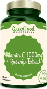 GreenFood Nutrition Vitamin C 1000 mg + Rosehip Extract 60 cps.