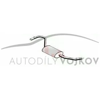 Zadní díl výfuku Díl výfuku zadní Peugeot Boxer 1994 - 2002 2.8 D