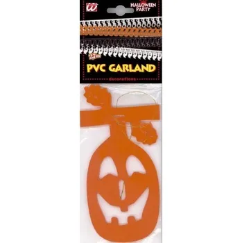 Karnevalový kostým WIDMANN Girlanda Halloween plastová 2,7m Dýně