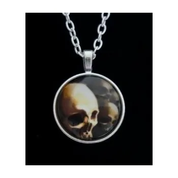 Přívěsek Přívěsek s řetízkem - Human Skulls