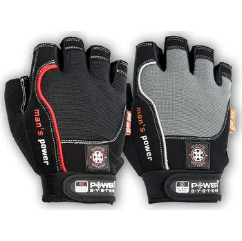 Fitness rukavice PowerSystem rukavice MANS POWER black XS